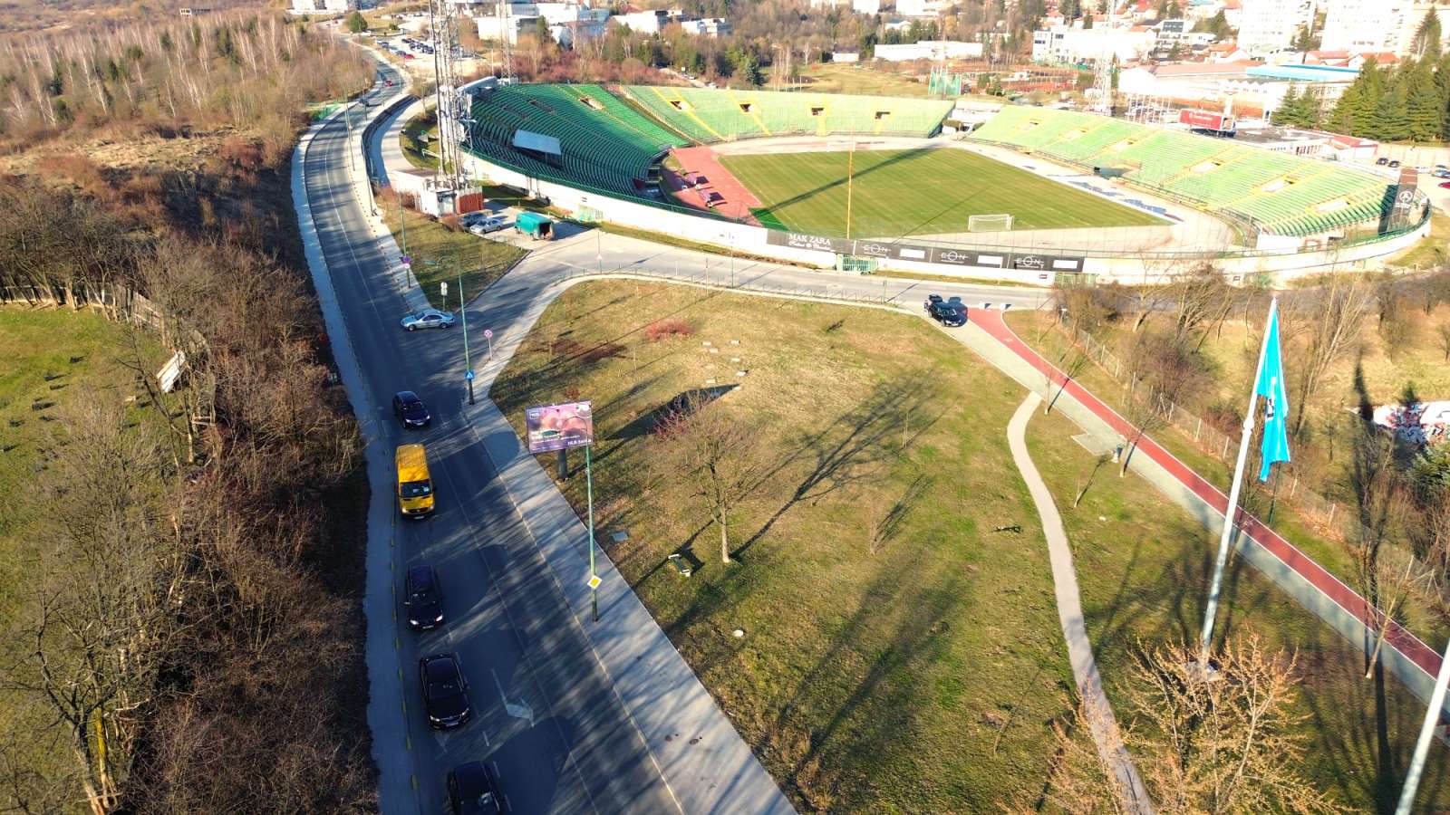 Sutra obustava saobraćaja pored Olimpijskog stadiona 'Asim Ferhatović Hase' 