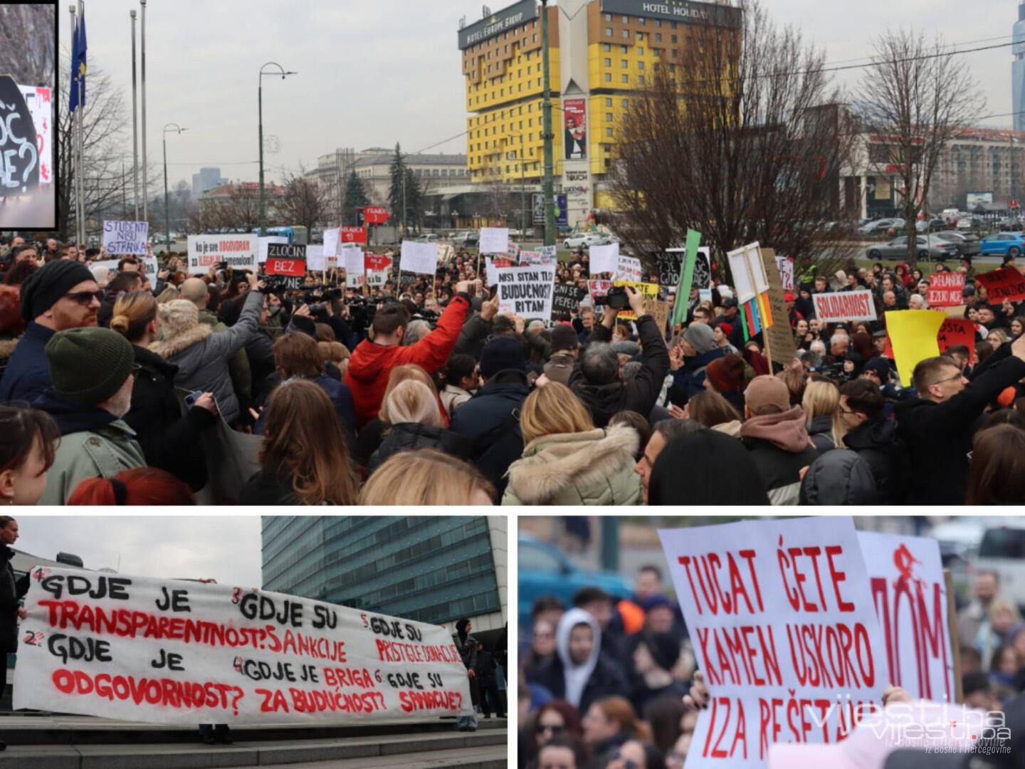 Sutra protesti u Sarajevu i Zenici