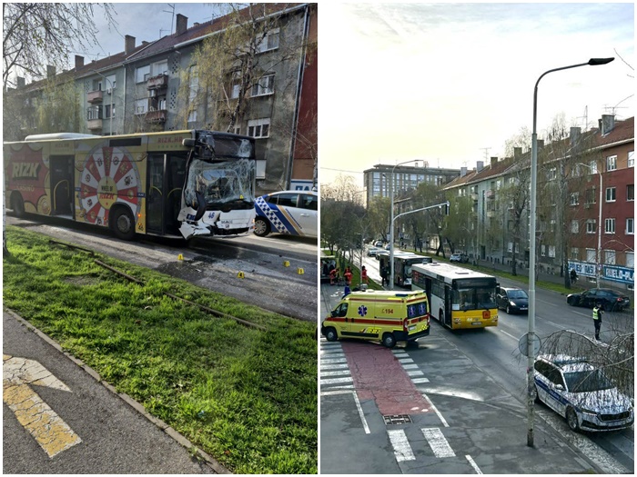 Težak sudar dva autobusa u Osijeku, oko 15 povrijeđenih