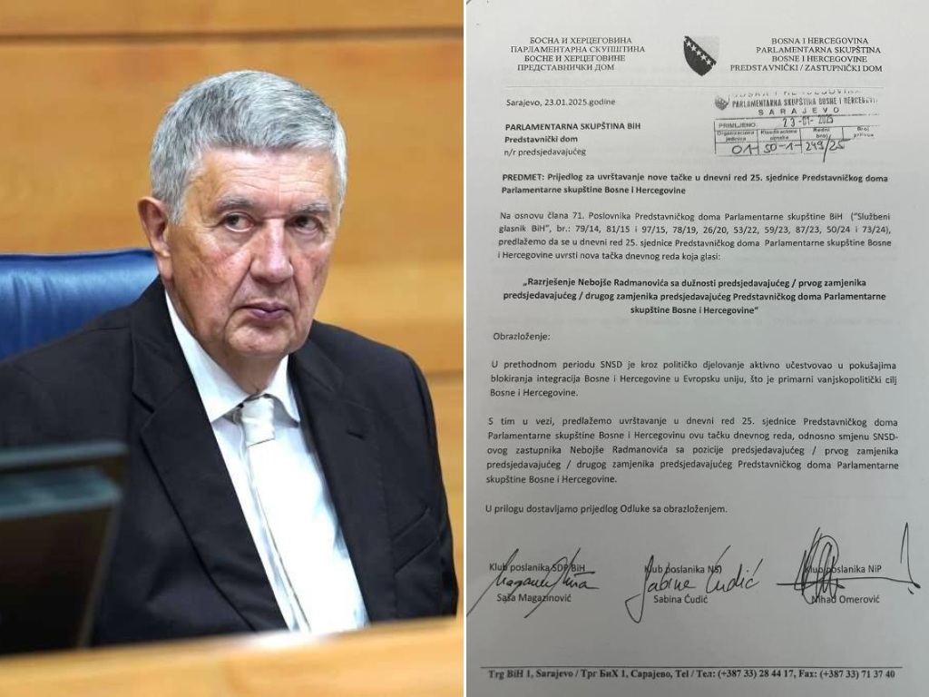 Trojka uputila inicijativu o smjeni Radmanovića