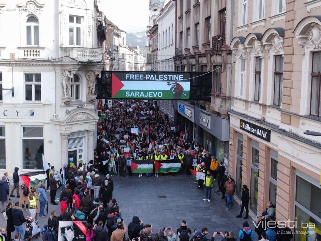 U Sarajevu danas mirna šetnja podrške narodu Palestine