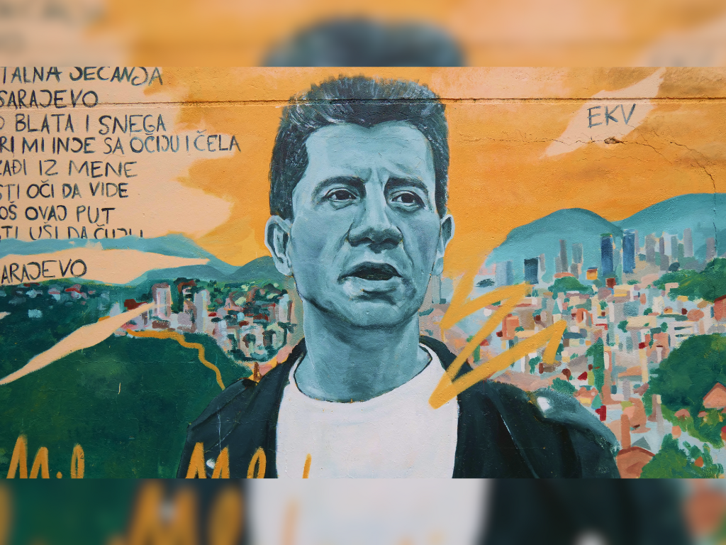 U Sarajevu otkriven mural posvećen Milanu Mladenoviću