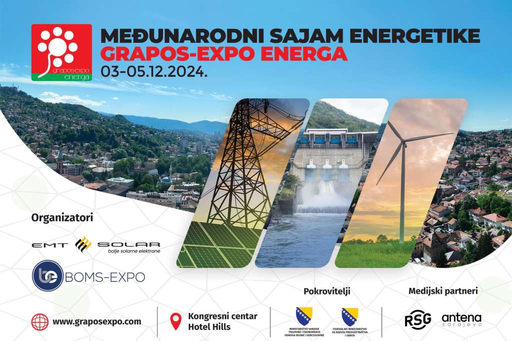 U Sarajevu počinje Međunarodni sajam energetike 'Grapos Expo Energa'