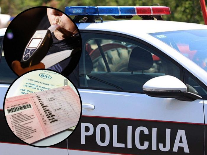 Udes u Lukavcu: Pijan, bez vozačke i neregistrovan udario u policijski auto