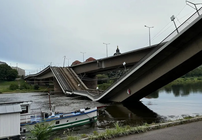 Urušio se dio mosta u njemačkom Dresdenu, nema povrijeđenih