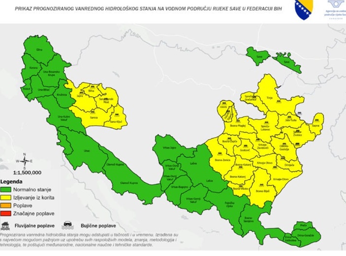 Važno upozorenje: Od sutra moguće poplave zbog jakih padavina