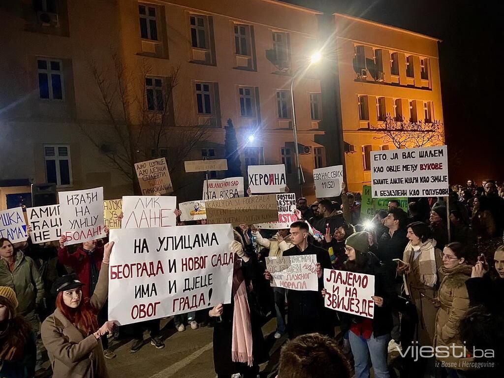 Vijesti.ba u Banjaluci: Podrška studentima u Srbiji, poruke Dodiku i Karleuši