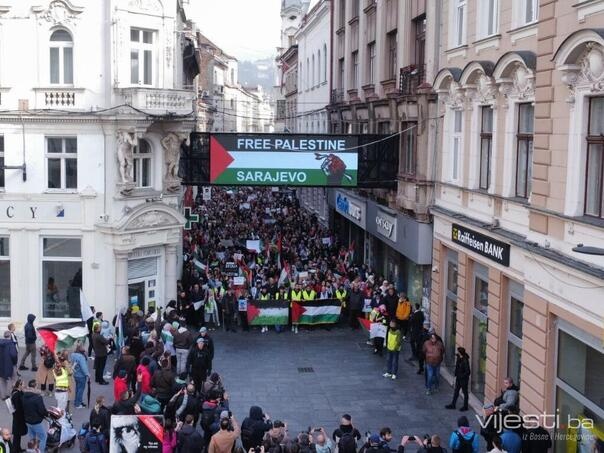 Za sutra u Sarajevu najavljena mirna protestna šetnja za Palestinu