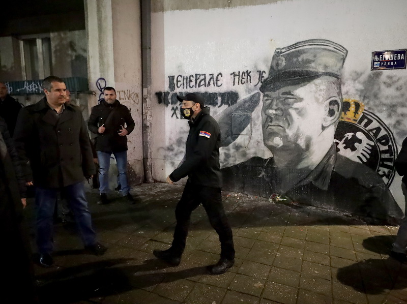 Završen protest u Beogradu, Vulin posjetio Mladićev mural