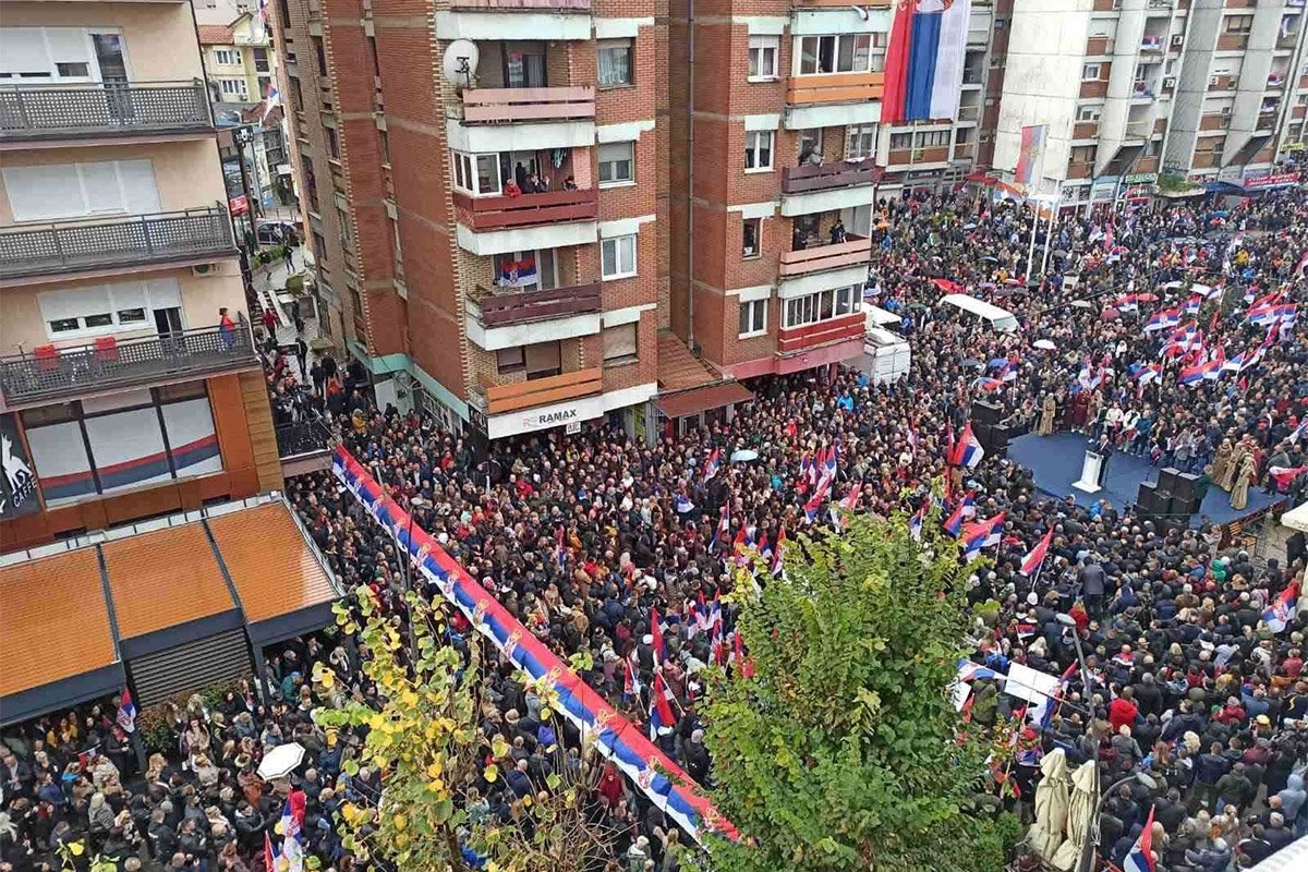 Završen veliki skup u Kosovskoj Mitrovici