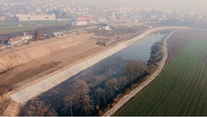 Završni radovi uređenja korita Bosne u Ilijašu