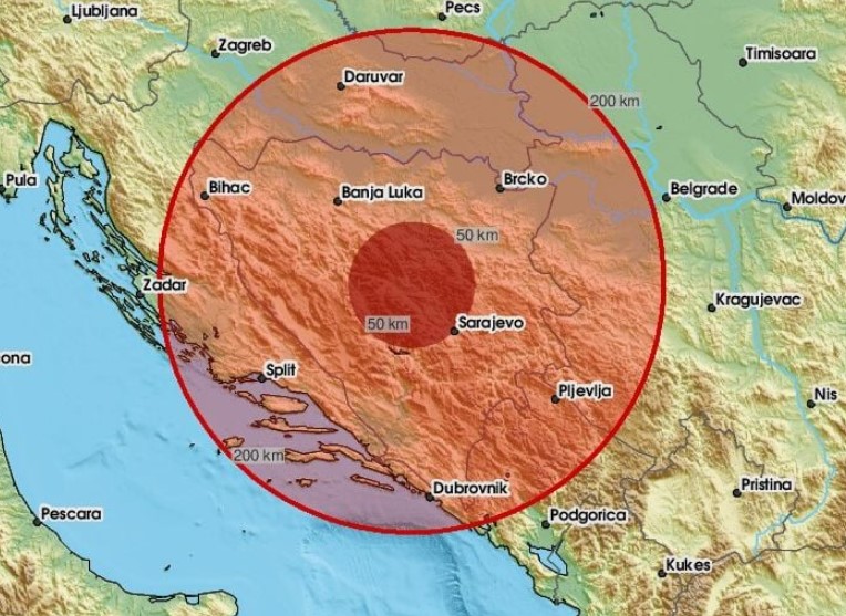 Zemljotres pogodio područje Zenice: 'Kratko, ali dobro zadrmao'
