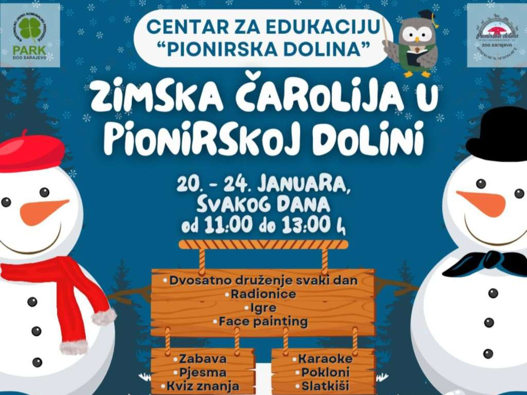 Zimska čarolija u Pionirskoj dolini od 20. do 24. januara